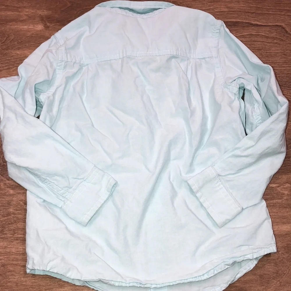 Children’s Place size 4 green button down top